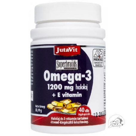 JutaVit Omega-3 1200 mg halolaj+E-vitamin kapszula 40 db