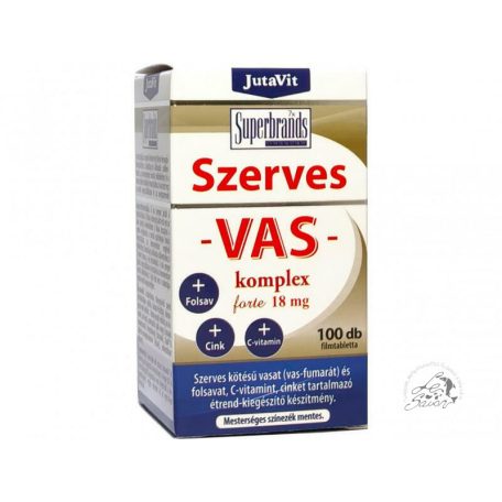 JutaVit Szerves Vas-komplex Forte 18 mg filmtabletta 100 db